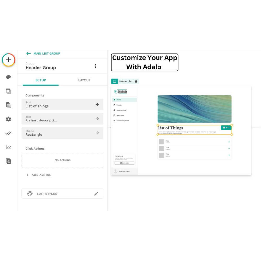 Adalo – No-Code AI Mobile App Builder