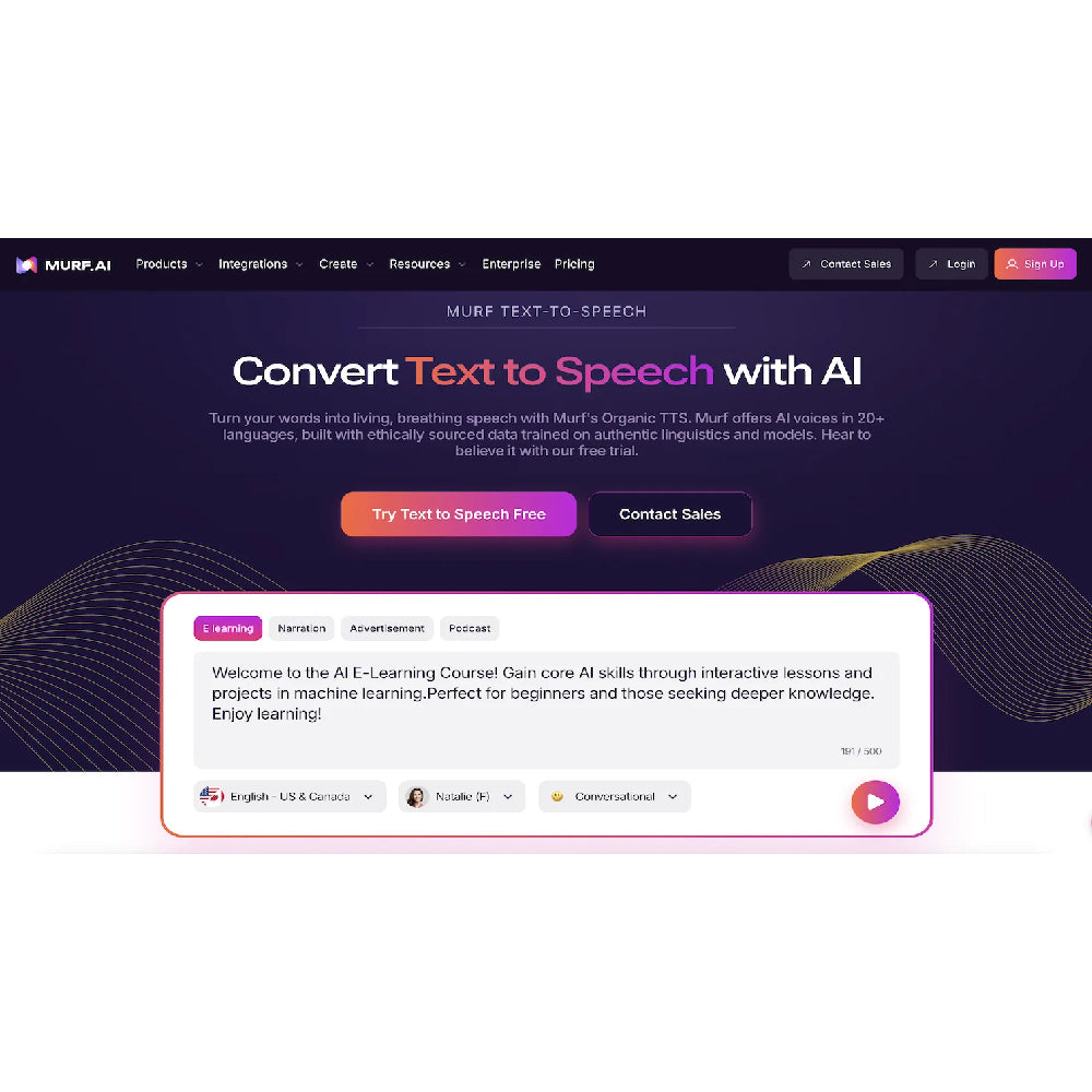 Murf AI – AI-Powered Text-to-Speech Platform