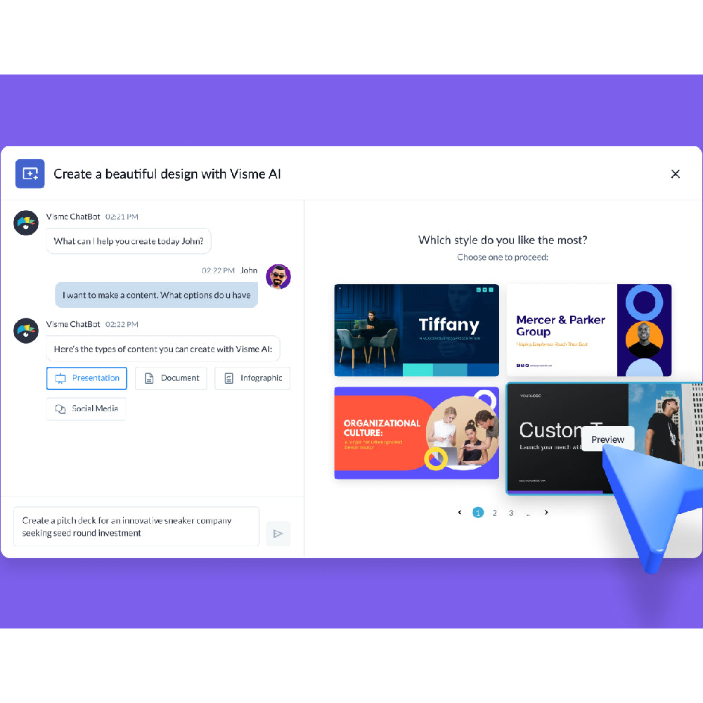 Visme: AI Business Plan Generator for Startups & Entrepreneurs