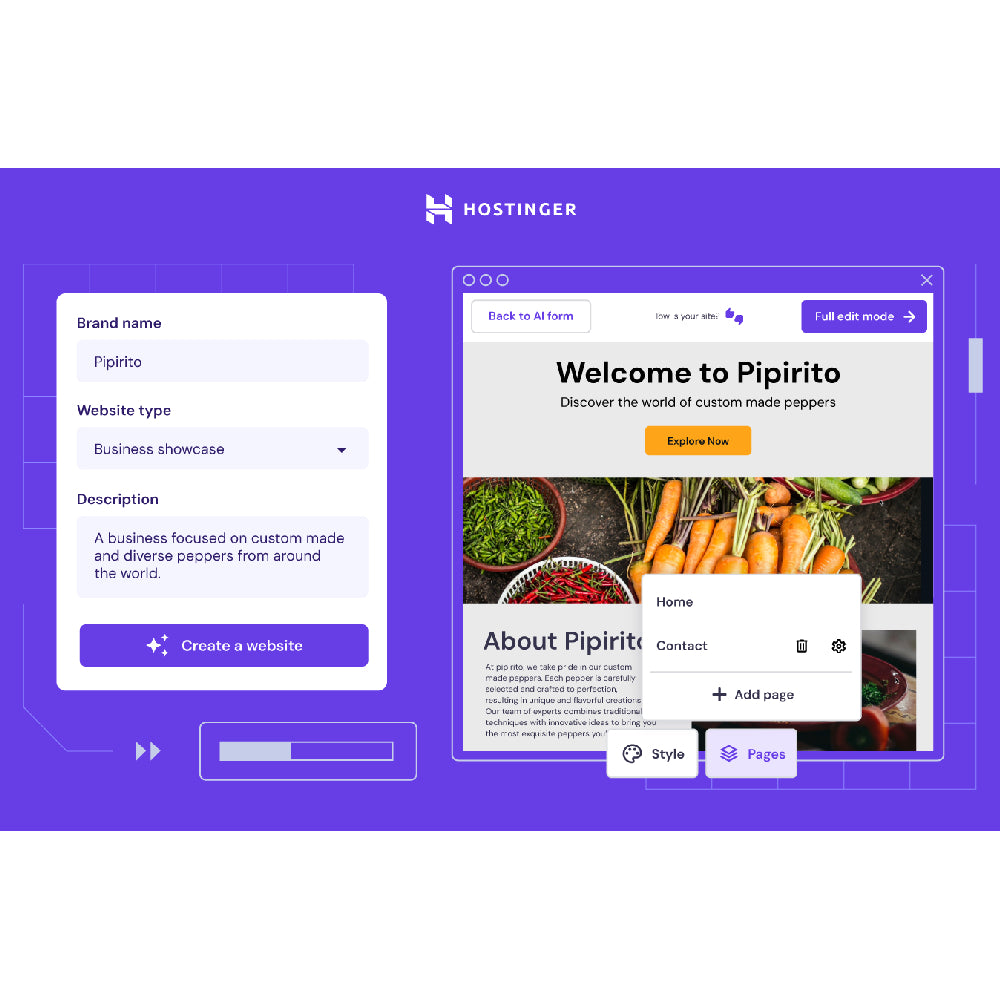 Hostinger – AI-Powered Website Creation Made Easy