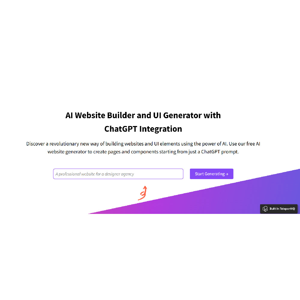 TeleportHQ – AI-Powered Design-to-Code & Website Builder