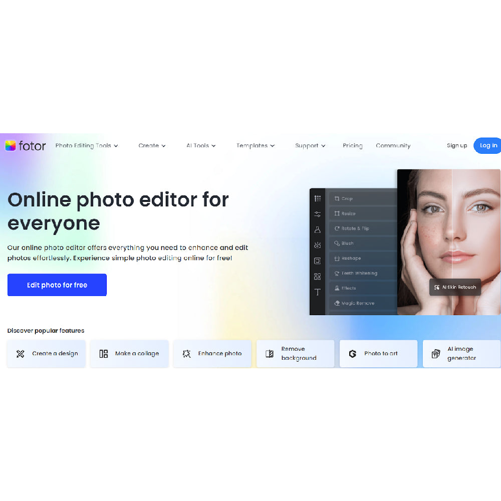 Fotor AI – AI-Powered Photo Editing & Design Platform
