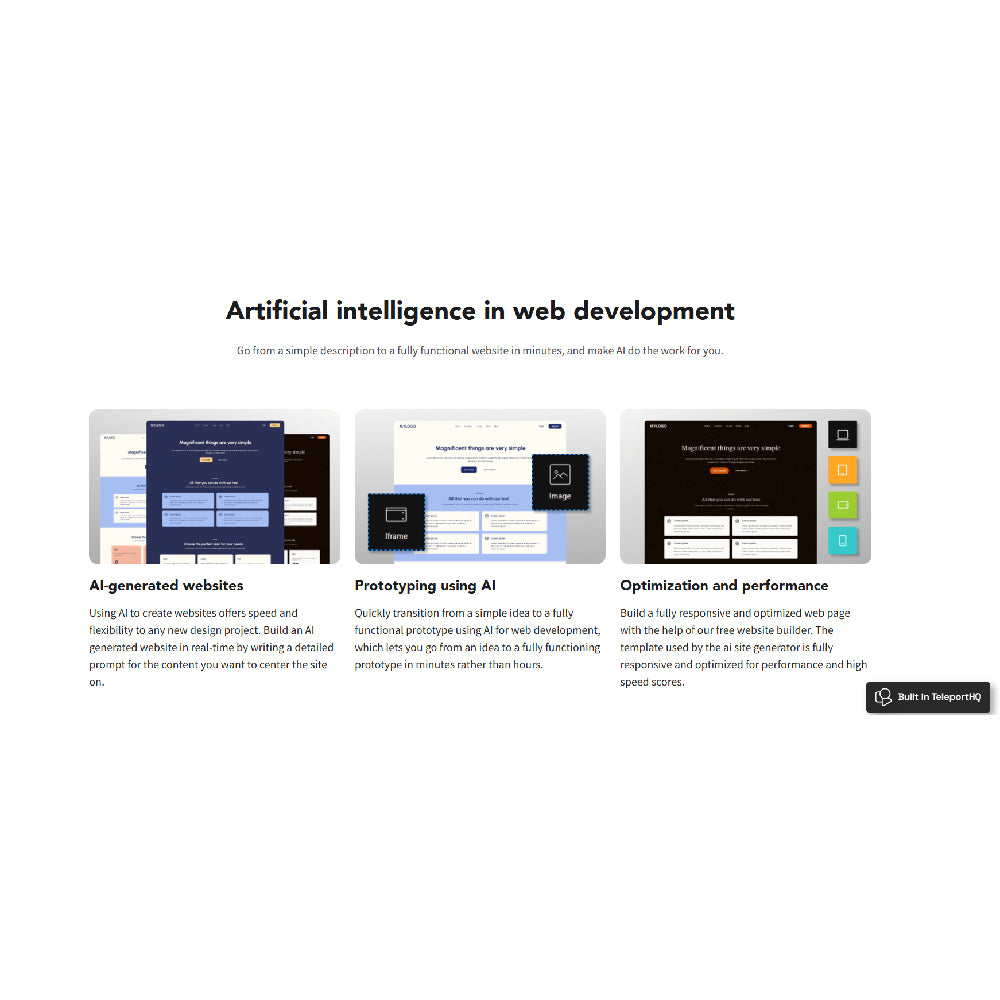 TeleportHQ – AI-Powered Design-to-Code & Website Builder