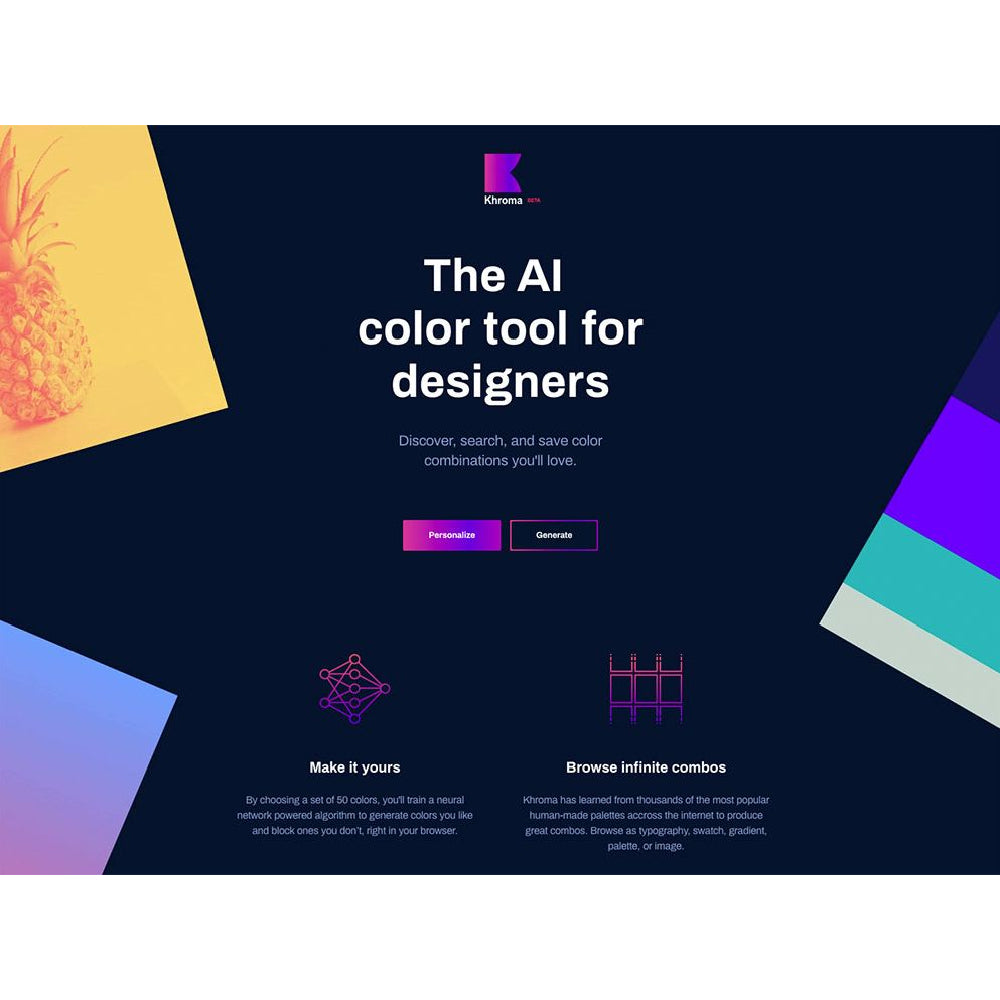 Khroma – AI-Powered Color Palette Generator