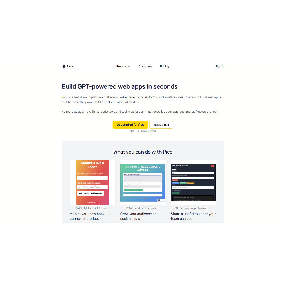 Pico – AI-Powered No-Code Mobile App Builder