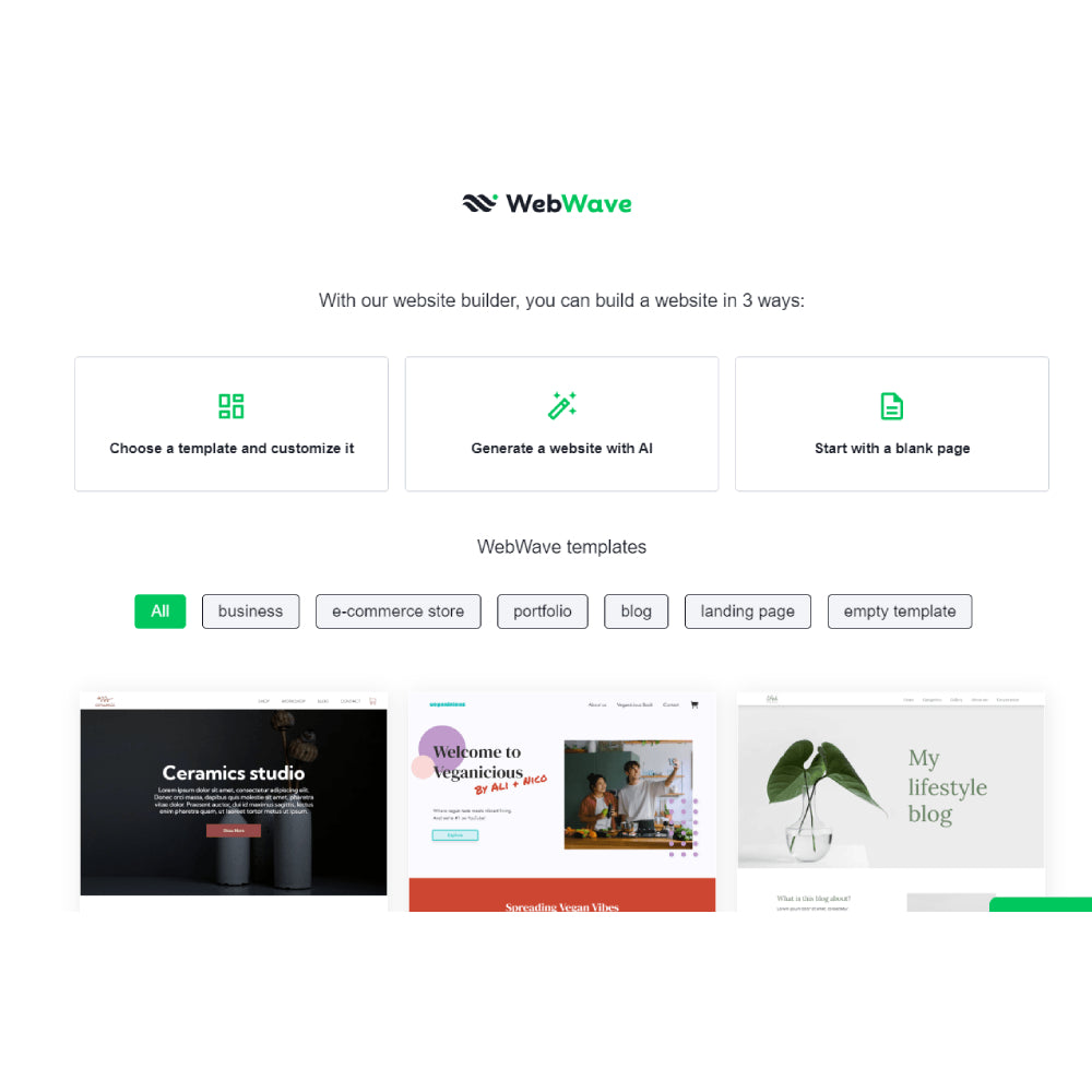 WebWave AI Website Builder – Create Professional Websites with Ease