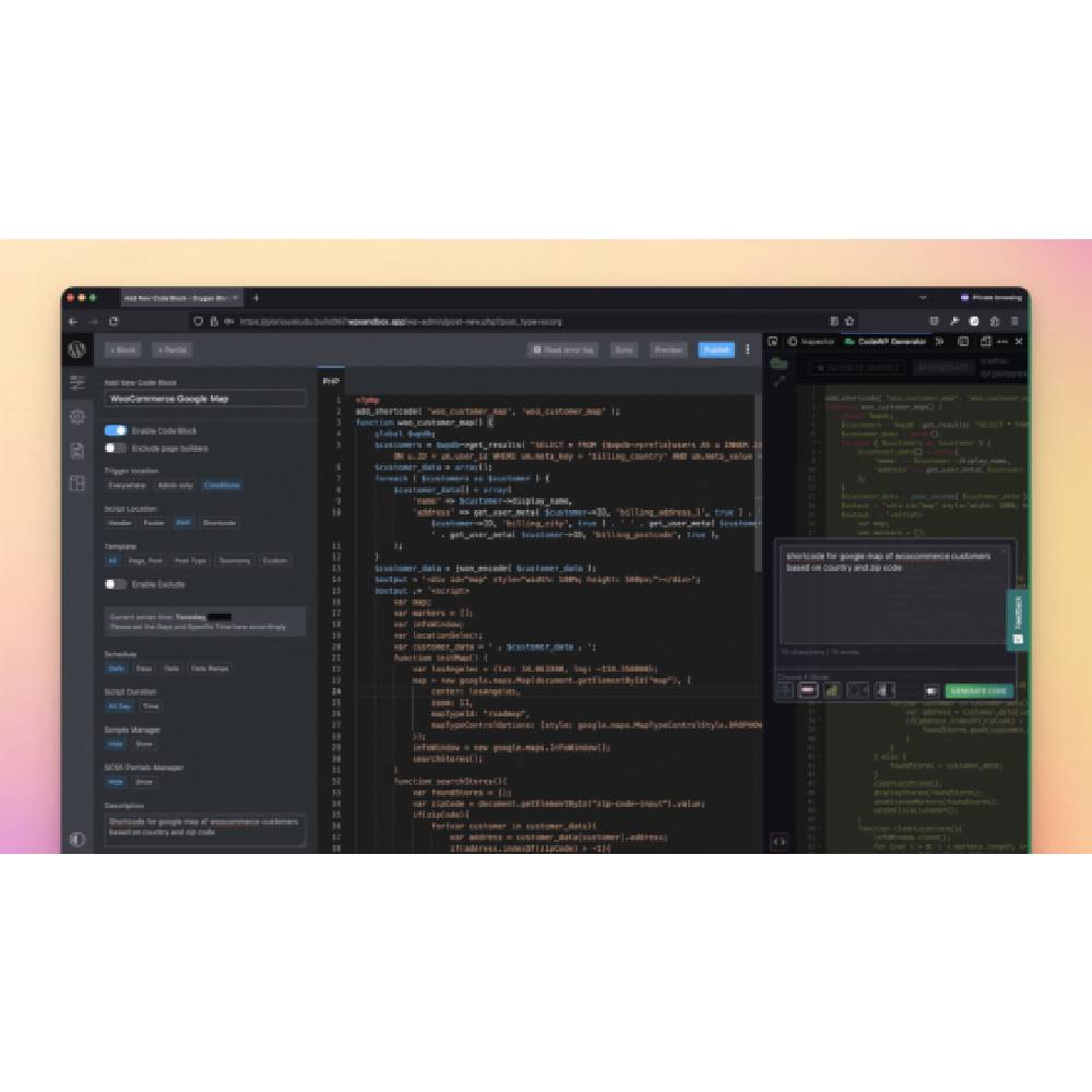 CodeWP – AI Assistant for WordPress Development
