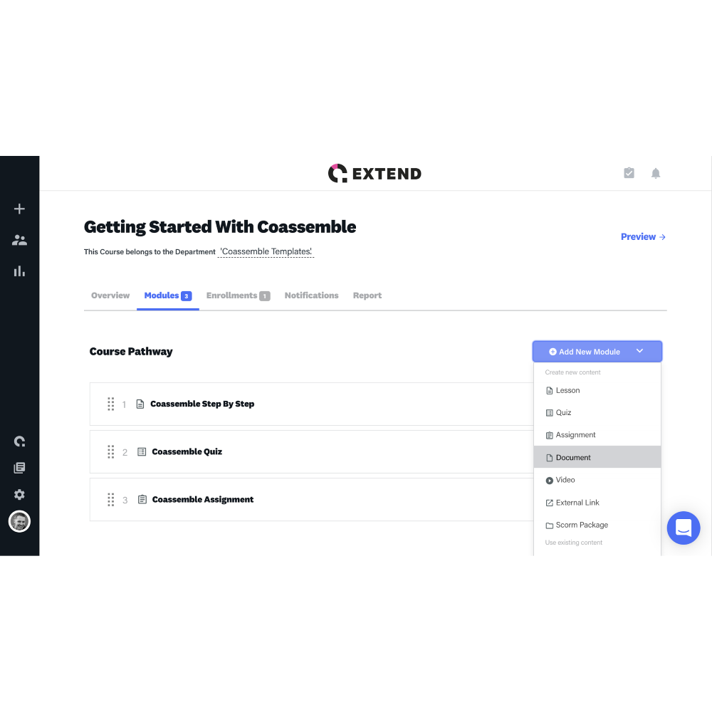 Coassemble – AI-Powered Learning Management System for Interactive Courses