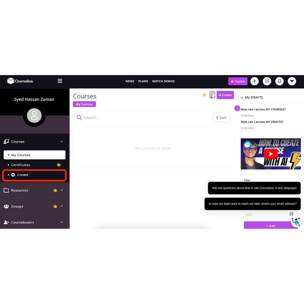 Coursebox – AI-Powered Learning Management System for Interactive Training