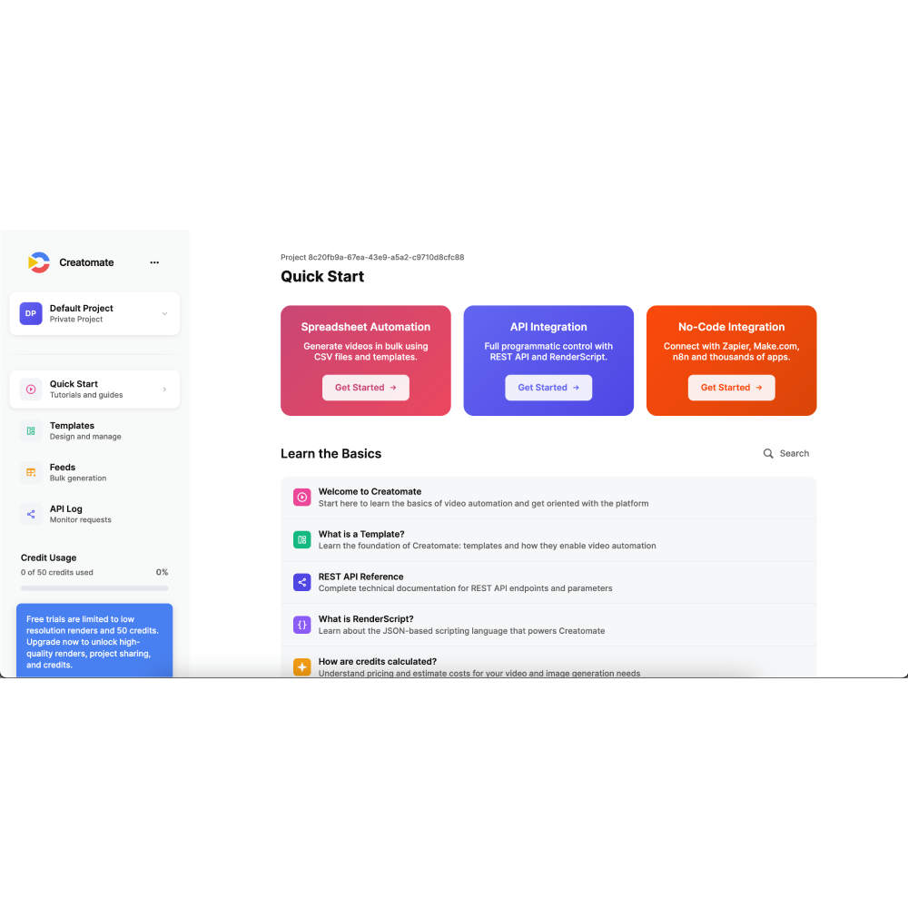 Creatomate – AI Video & Image Automation Platform