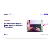 Weglot AI – AI-Powered Website Translation & Localization Platform