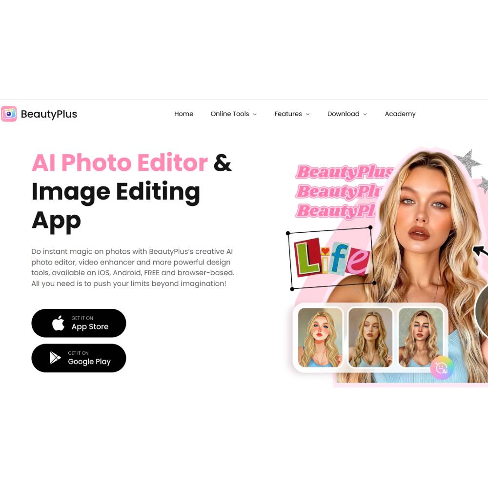BeautyPlus – Free AI Photo & Video Editor for Selfies and Visual Creatives