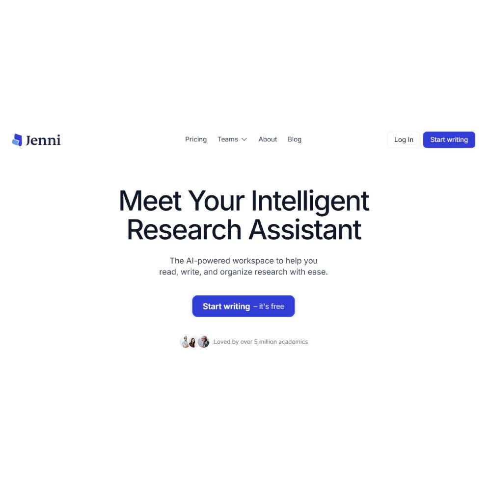 Jenni AI – AI Writing Assistant for Research, Academics & Content Creation