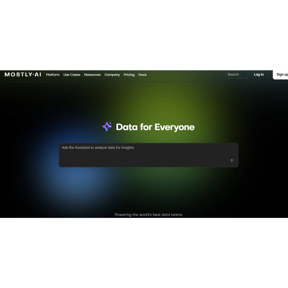 Mostly AI – Synthetic Data Platform