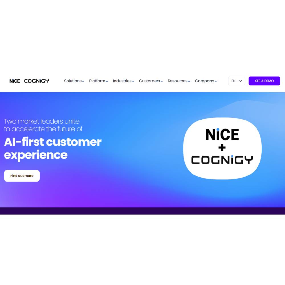 Cognigy – Conversational AI Platform for Enterprise Contact Centers