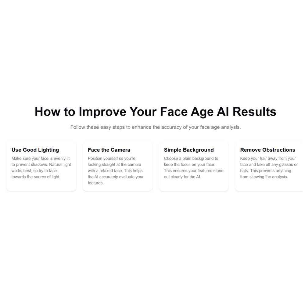 Face Age AI — Instant AI Powered Facial Age Estimation Tool