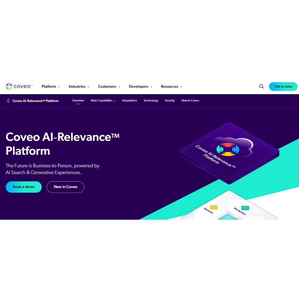 Coveo AI Relevance – AI-Powered Search & Generative Experience Platform