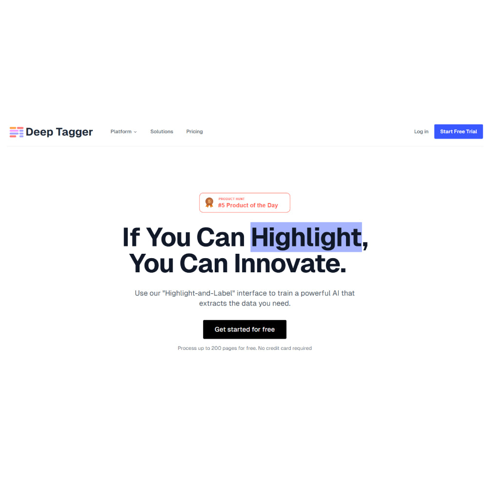 DeepTagger – AI Document Data Extraction & Automation