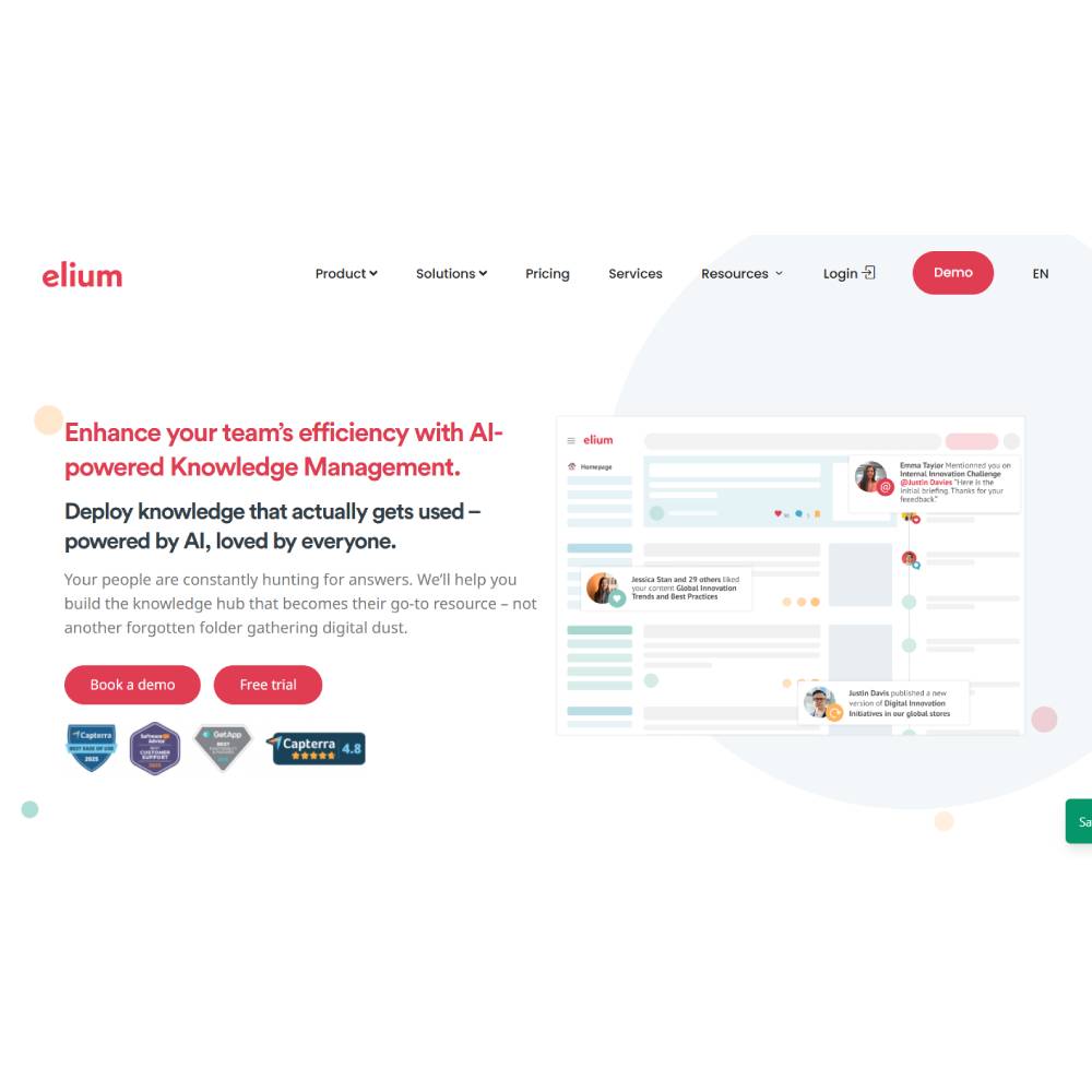 Elium — AI Knowledge Sharing and Collaboration Platform