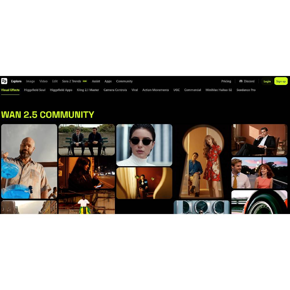Higgsfield – AI Video & Image Generator for Cinematic Visual Effects