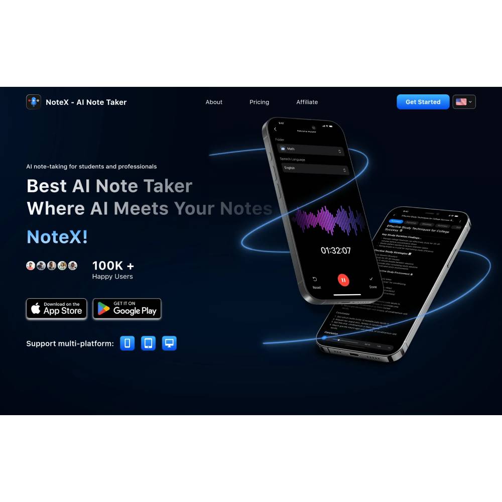 NoteX — AI Note Taker and Smart Study Companion
