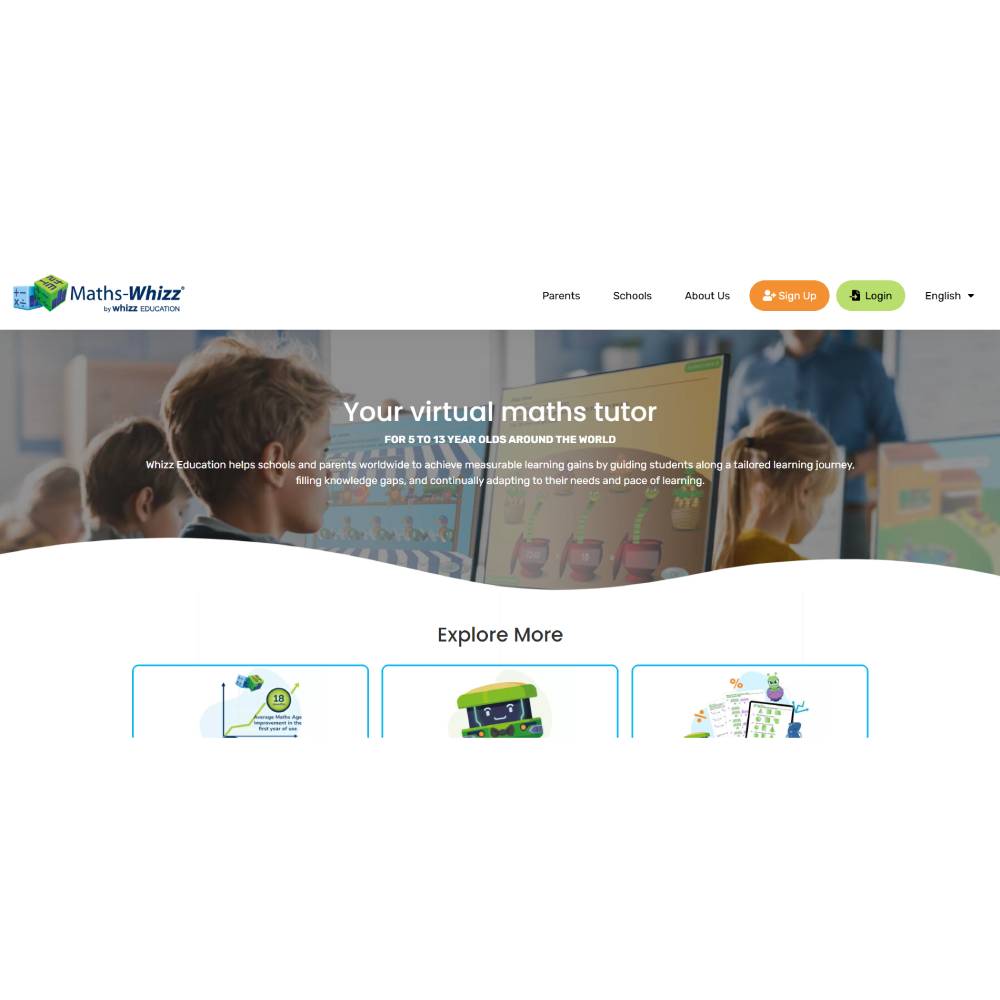 Maths Whizz — Intelligent Virtual Math Tutor for Personalized Learning