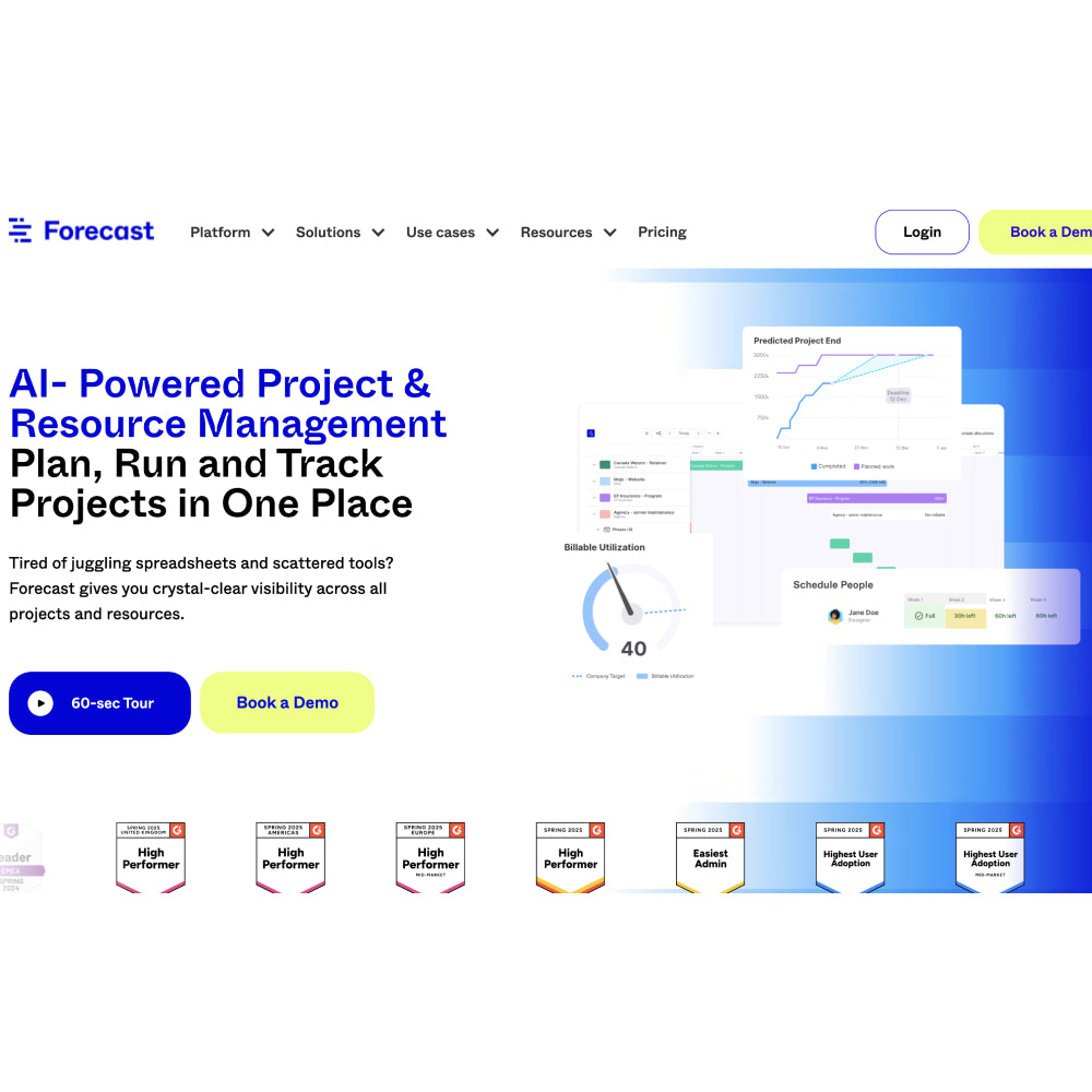 Forecast – AI-Powered Project & Resource Management Platform