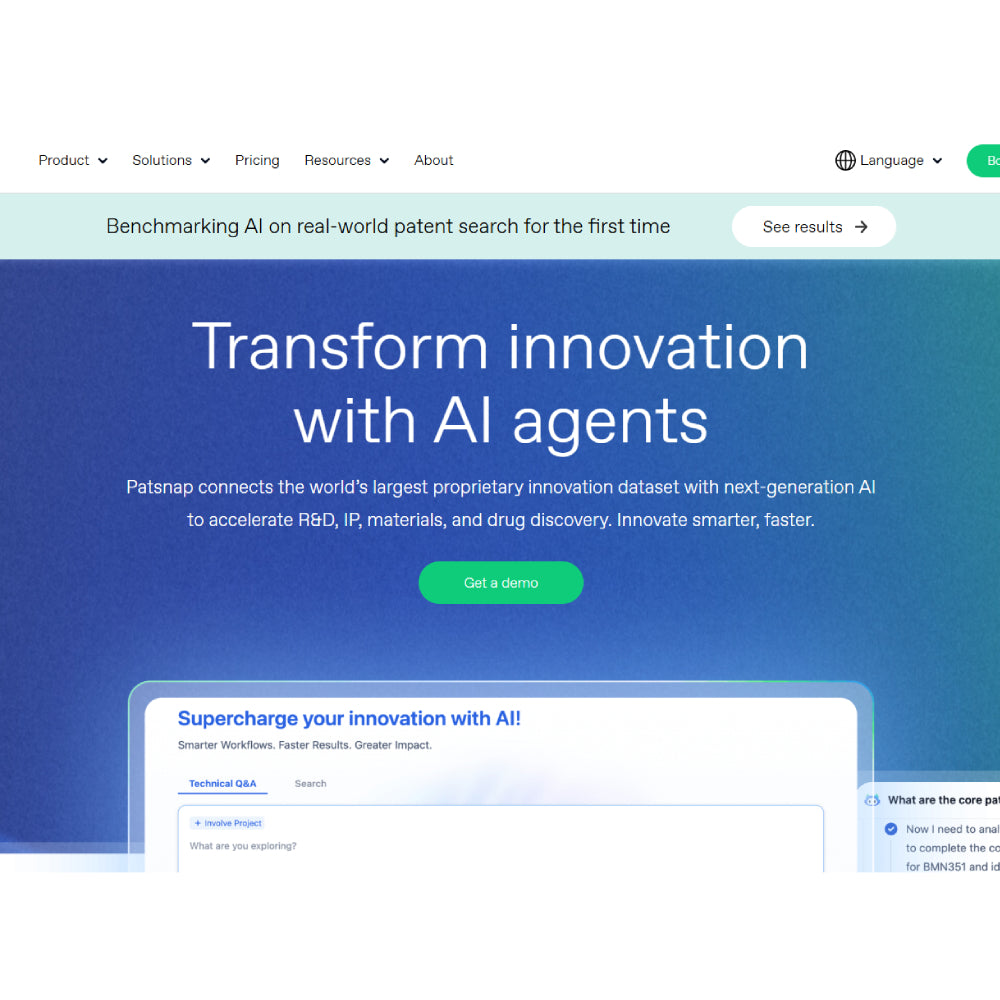 PatSnap – AI-Powered Patent Analytics & Innovation Platform