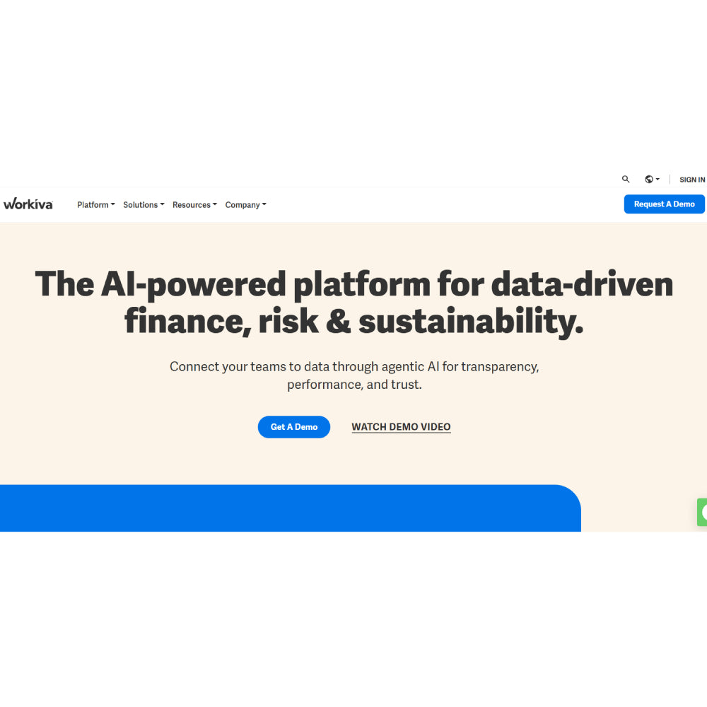 Workiva — Connected Reporting & Data Automation