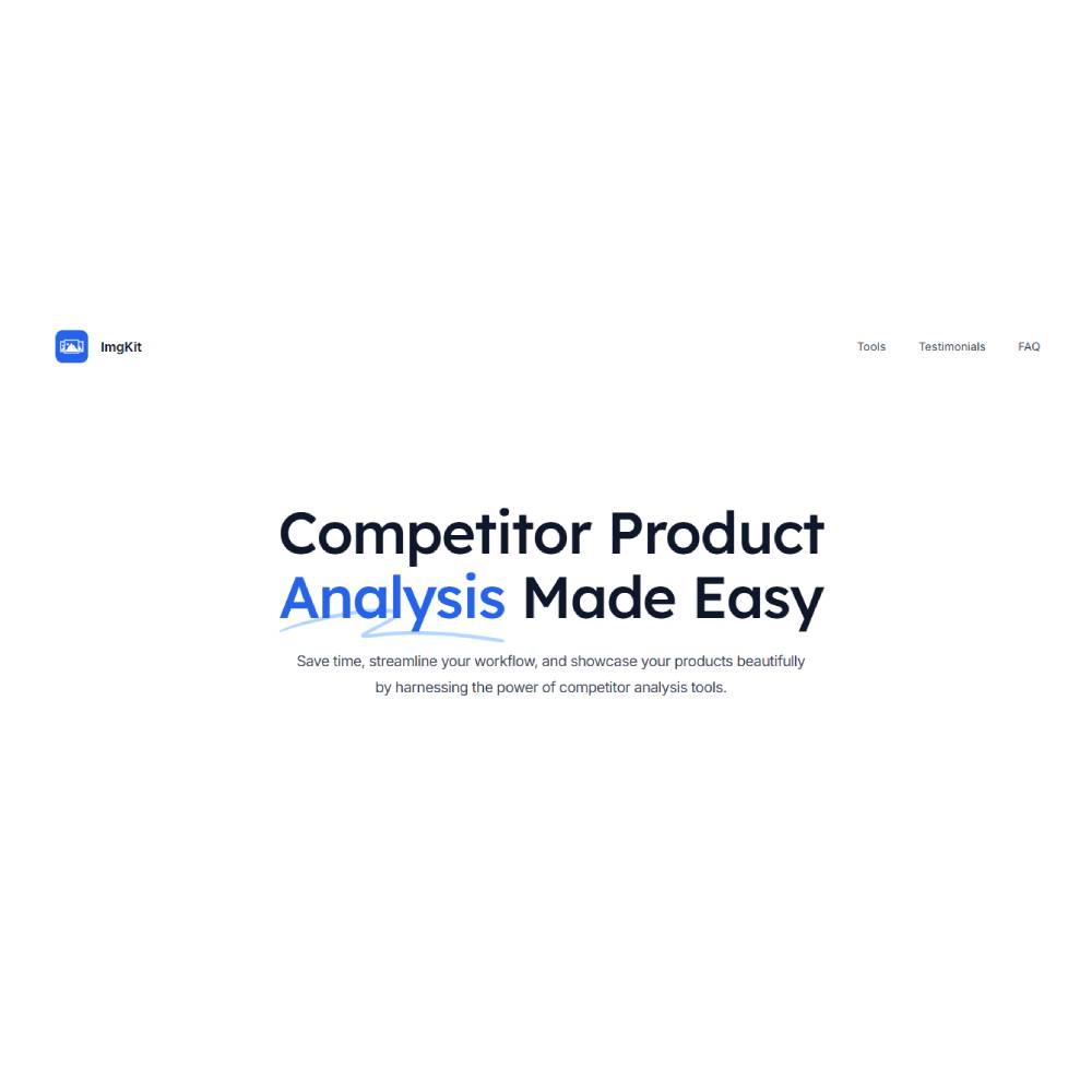 ImgKit – AI Image Processing, Editing, and Optimization Toolkit
