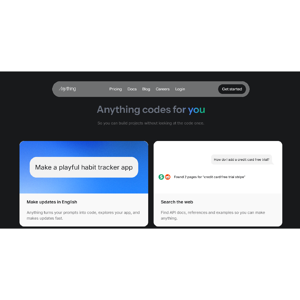 CreateAnything - AI powered development platform