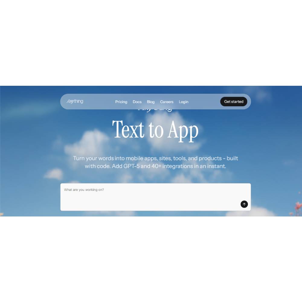 Anything – AI App Builder for Everyone