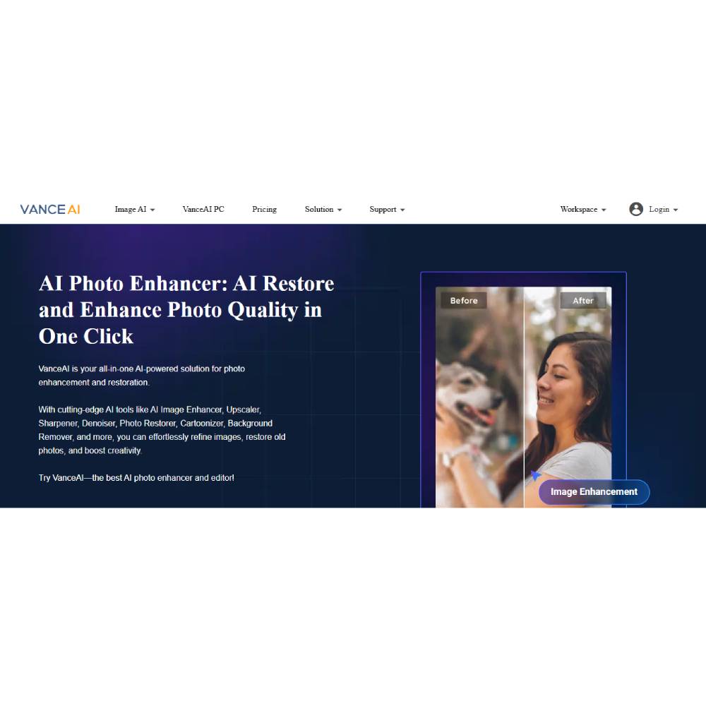 VanceAI – AI Image Enhancement and Editing Suite