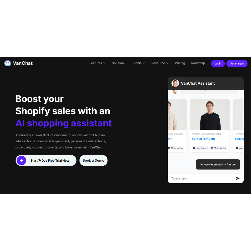 VanChat — AI Shopping Assistant for Shopify Stores