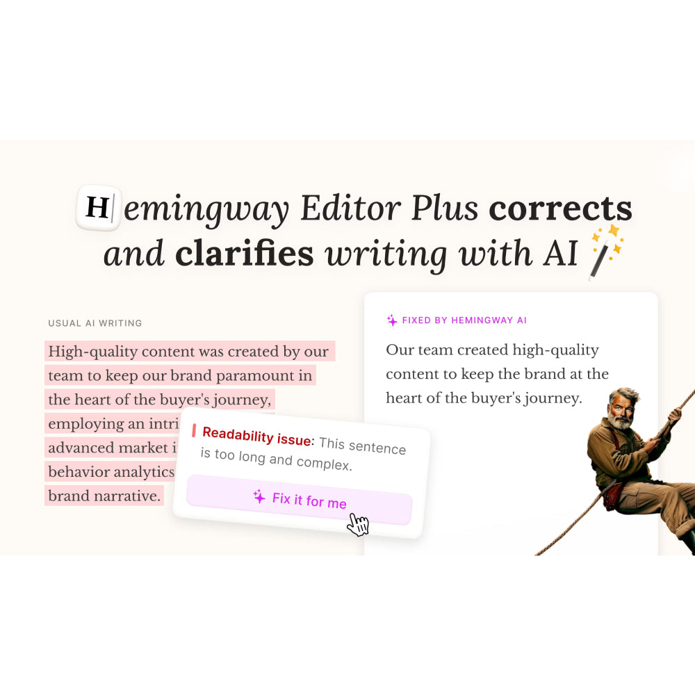 Hemingway Editor – AI Writing & Readability Enhancement Tool