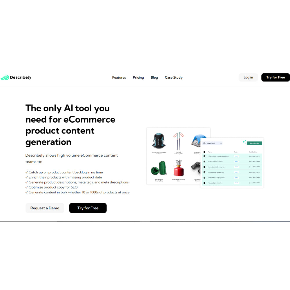 Describely – AI Product Description Generator
