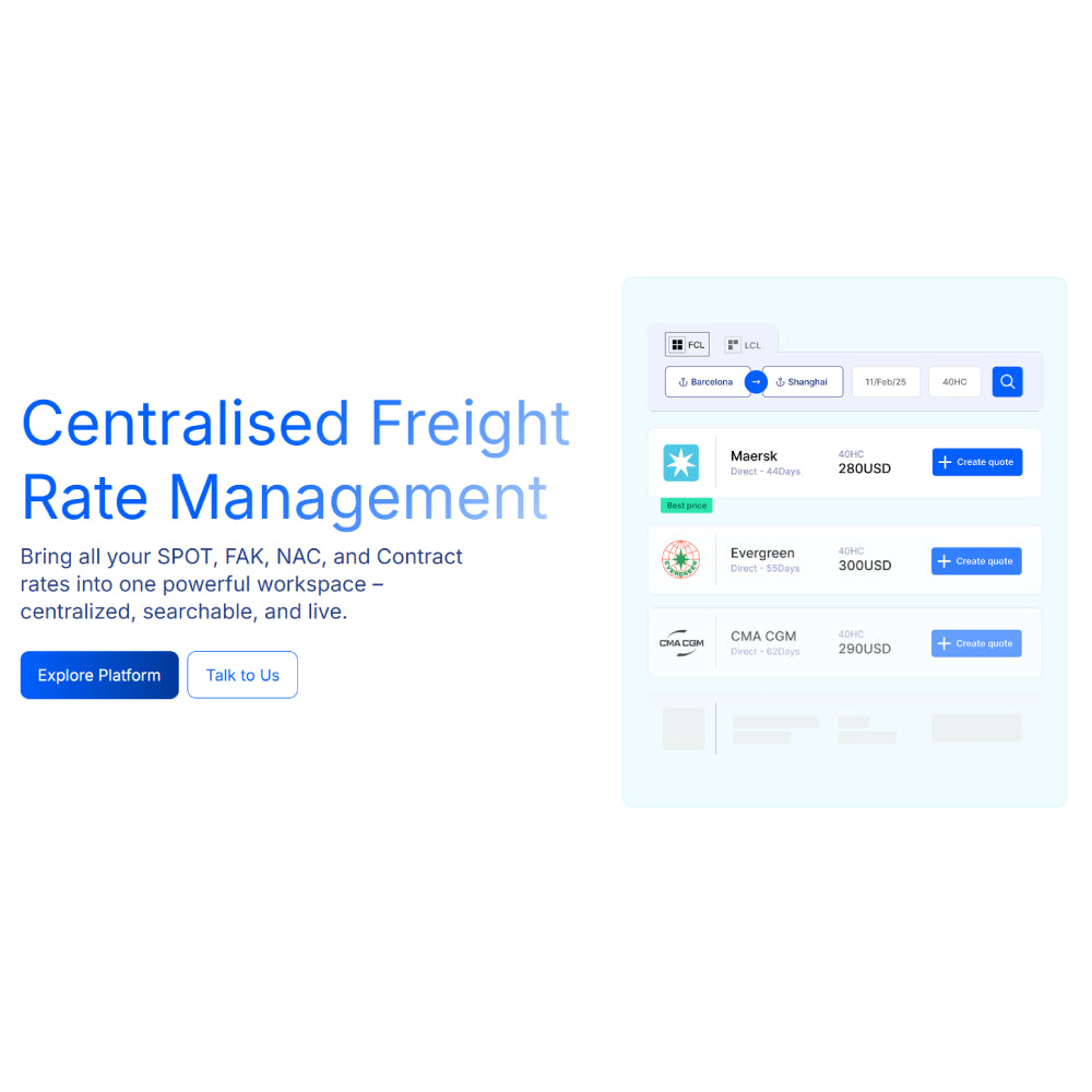 Cargofive – AI-Powered Freight Forwarding & Sustainable Logistics Platform