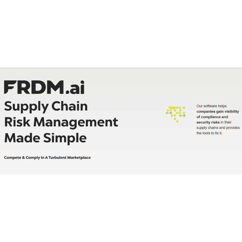 FRDM AI – AI-Powered Supply Chain Risk & Compliance Management