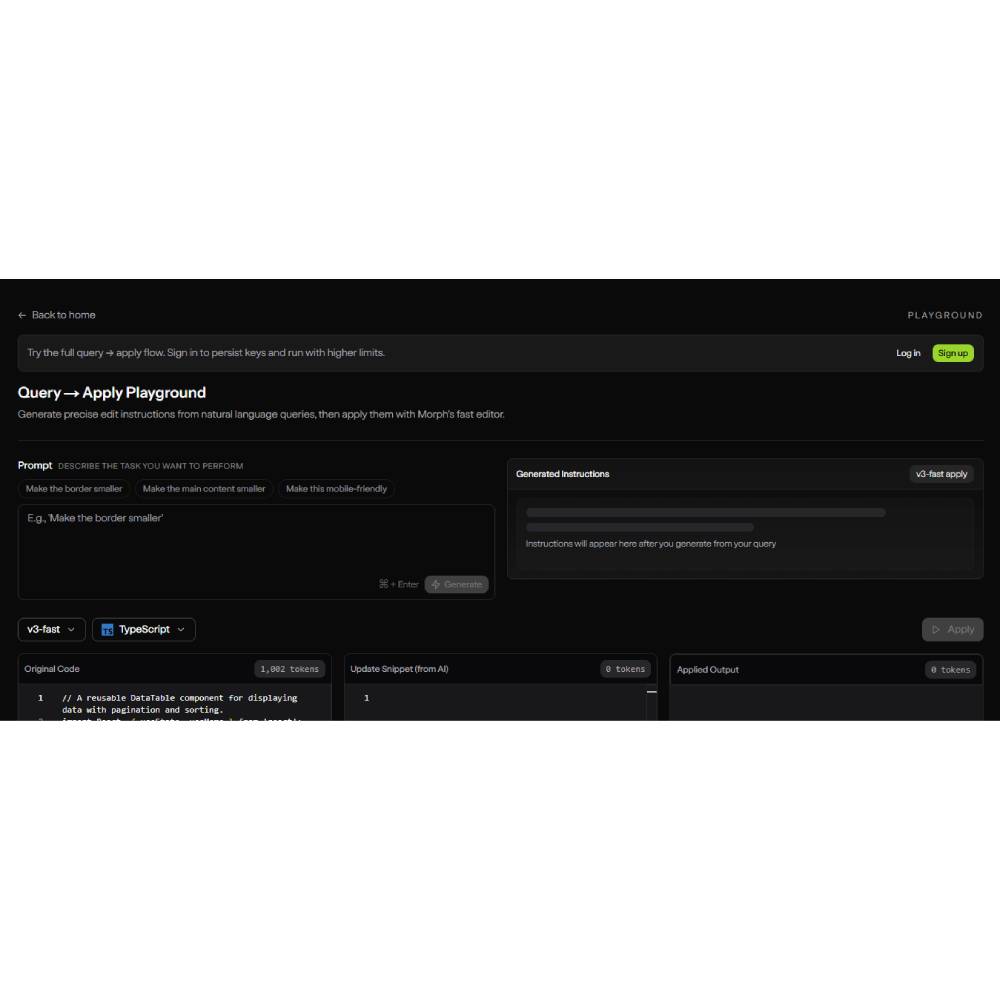 Morph – AI-Powered Code Transformation and Refactoring Engine