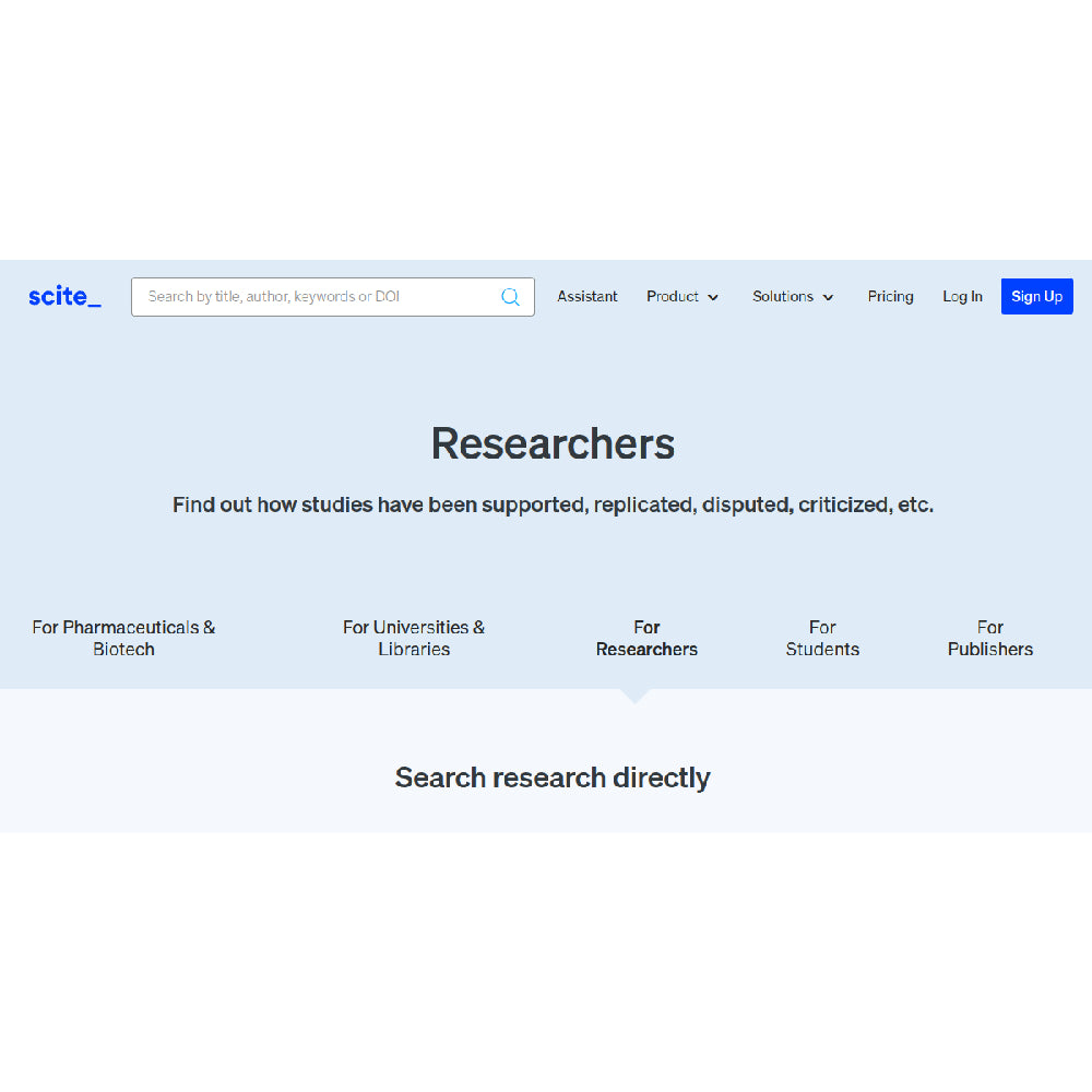Scite – AI-Powered Research Evaluation