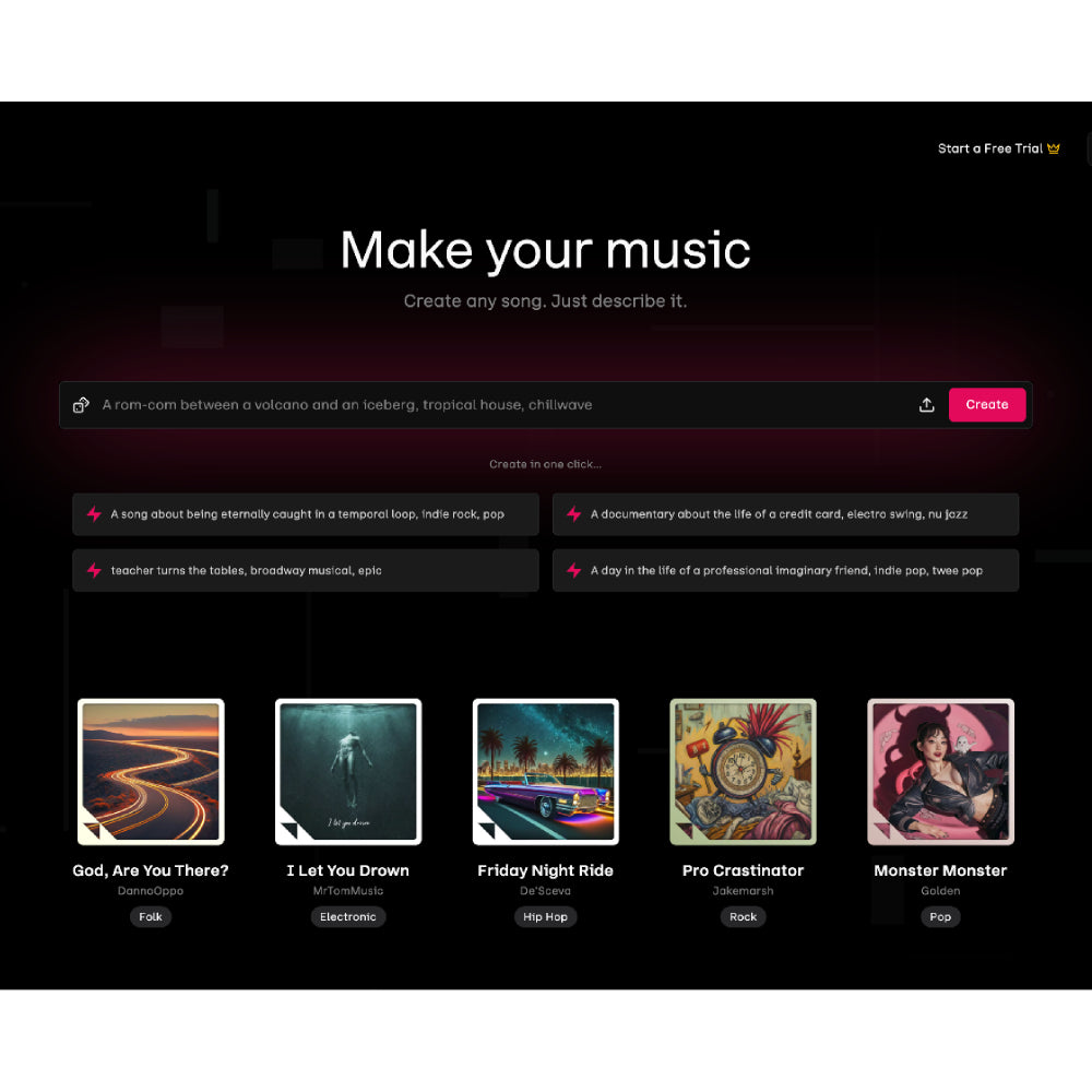 Udio – AI Music Creator for Full Songs with Lyrics
