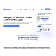 Jobalytics — AI Resume Analyzer and Job Application Assistant
