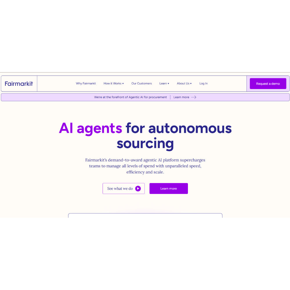 Fairmarkit – AI-Powered Autonomous Sourcing for Procurement