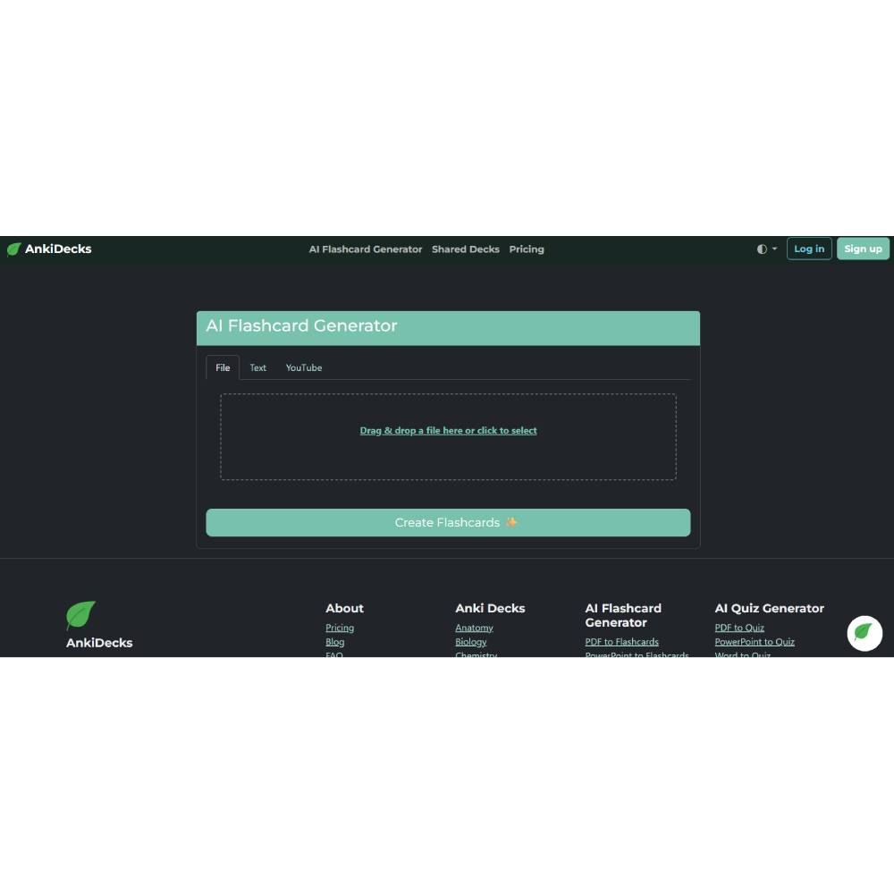 AnkiDecks — AI Flashcard Generator for Rapid Study Conversion