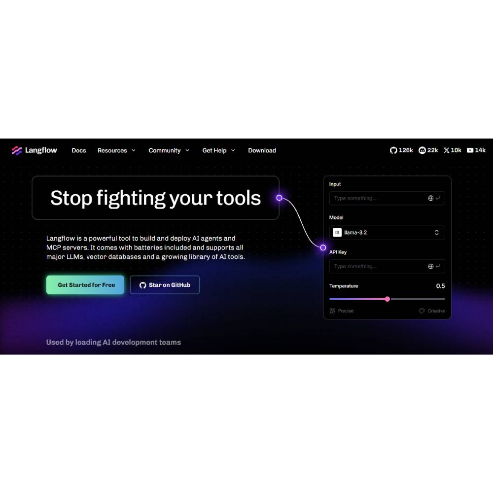 Langflow – Visual LLM Workflow Orchestration for AI Apps