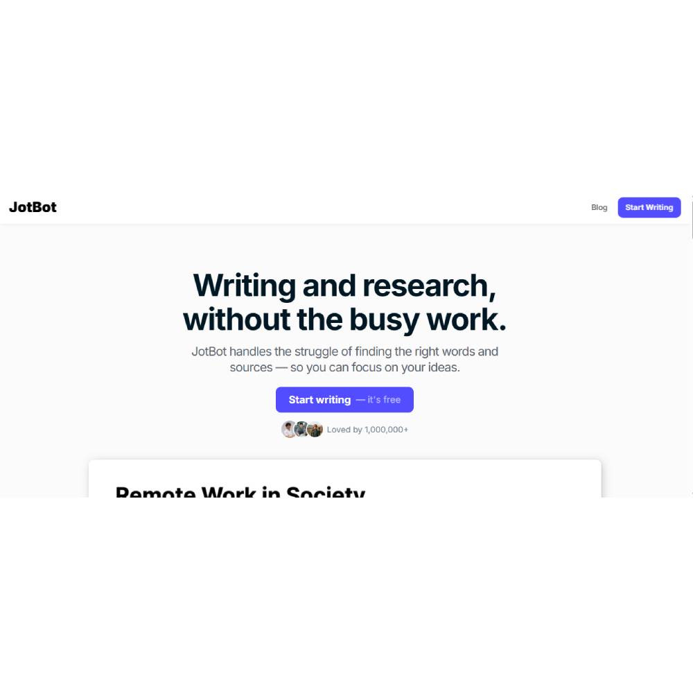 JotBot AI – Intelligent Writing Copilot for Academic, Creative, and Professional Work