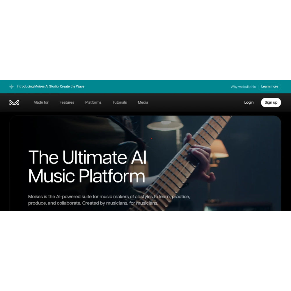 Moises – AI-Powered Music Production & Audio Processing