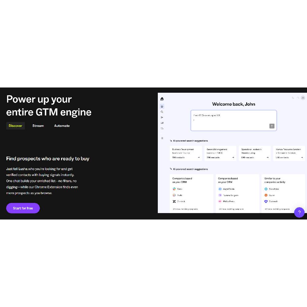 Lusha – AI-Enhanced Sales Intelligence & Outreach