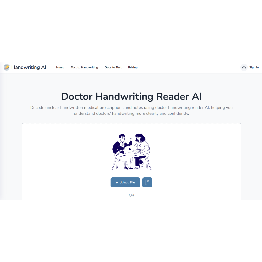 Doctor Handwriting Reader AI