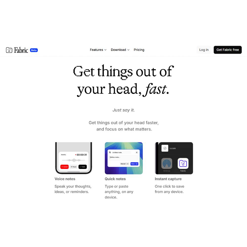 Fabric — AI Workspace & Second Brain